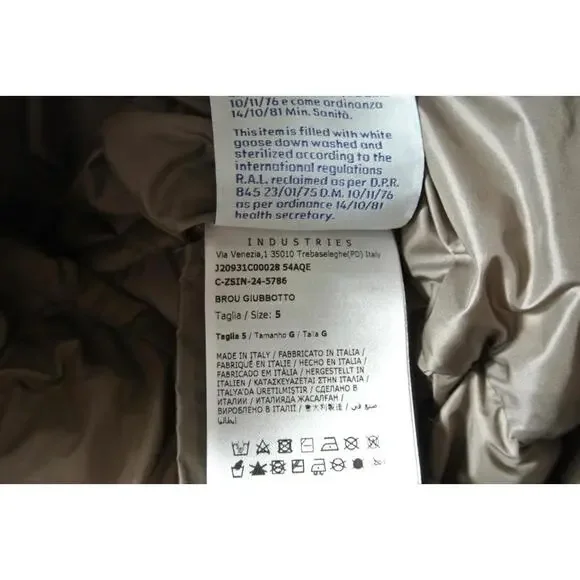 NEW, Moncler Brou coat in Taupe Grey Size 5 #DC513